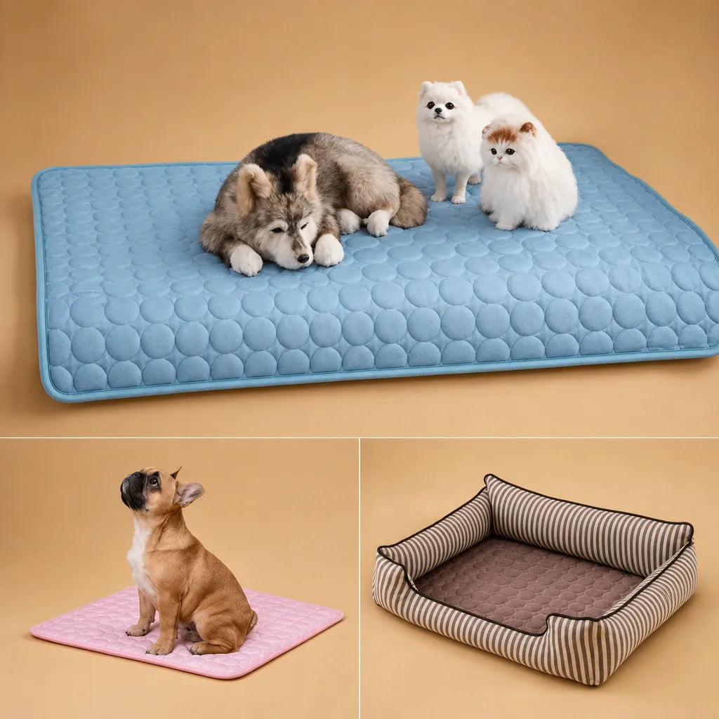 Tapis chien rafraichissant ice silk - 5 tailles sans gel