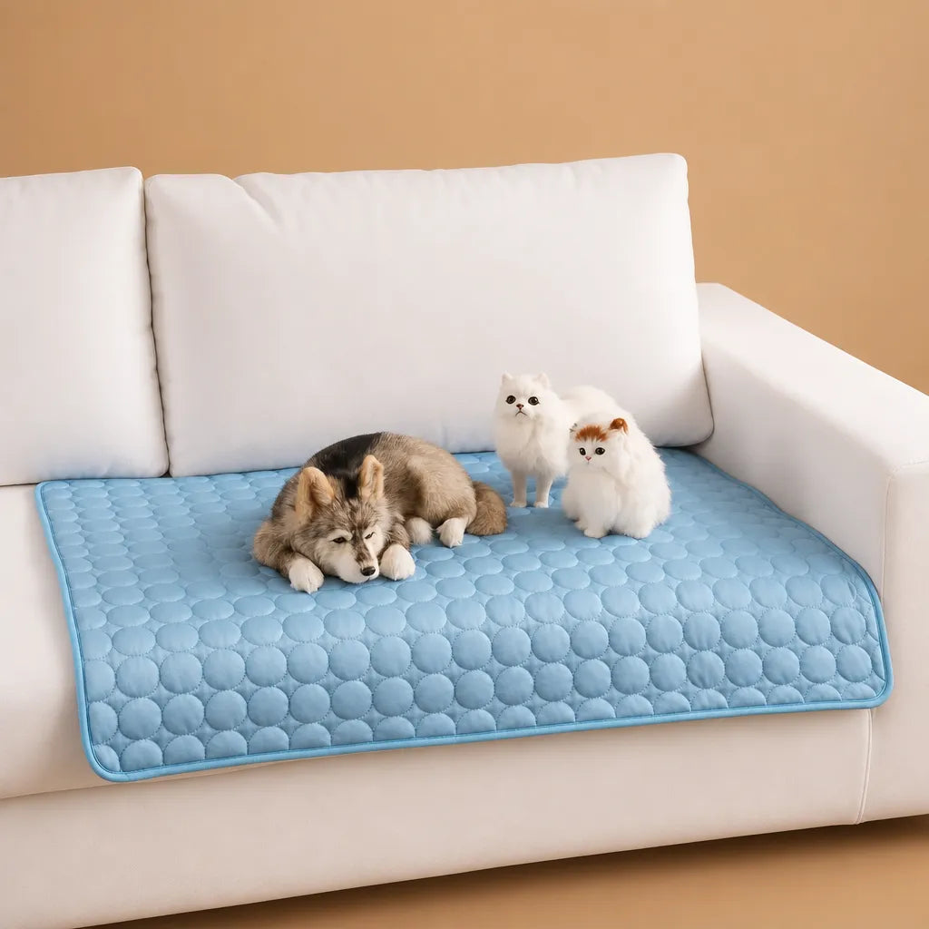 Tapis chien rafraichissant ice silk - 5 tailles sans gel