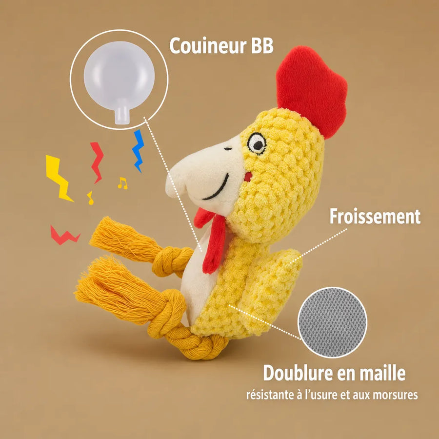 Peluche pour chien anti stress sonore - 12 modèles résistants
