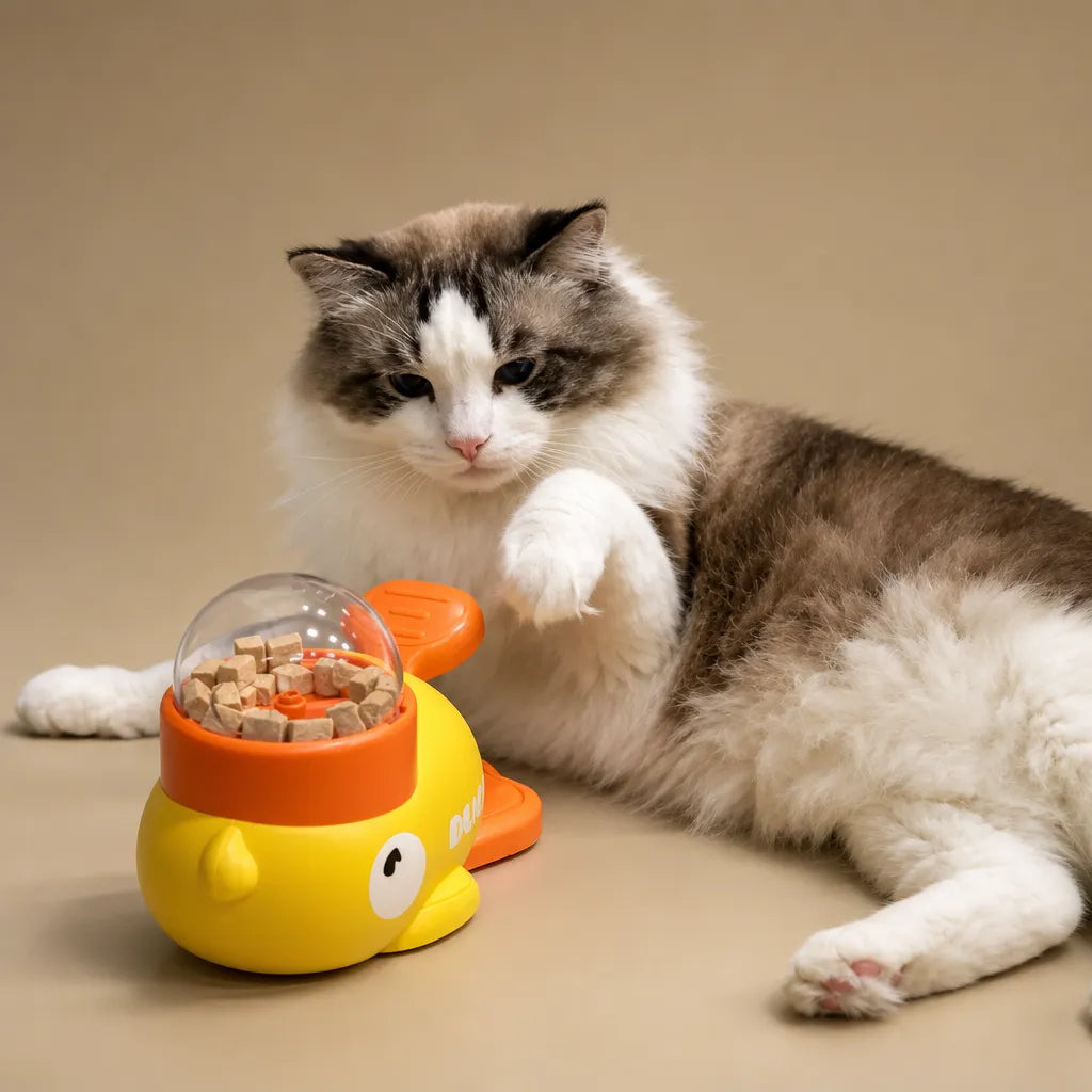 Jouet chien distributeur de croquette - Canard interactif ABS