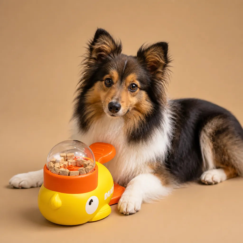 Jouet chien distributeur de croquette - Canard interactif ABS