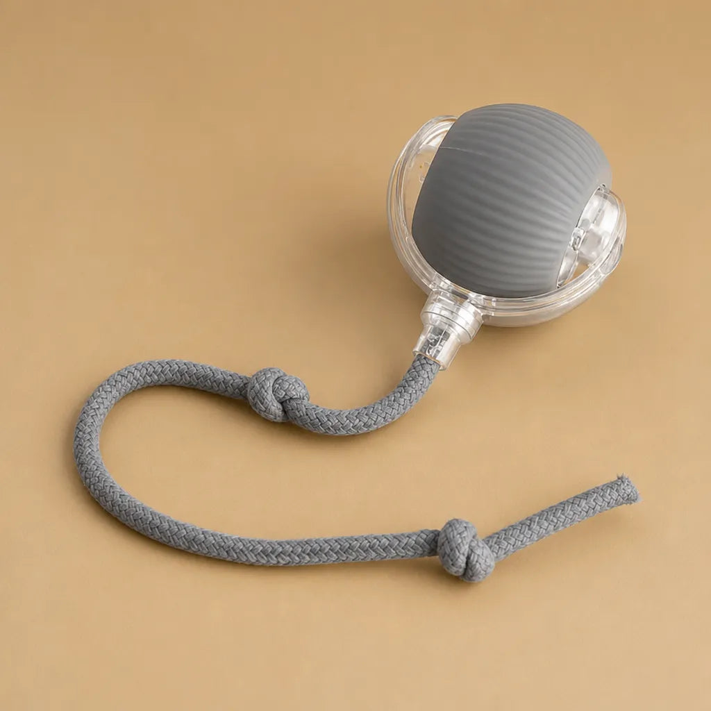 Balle interactive chien électrique - LED corde 3 modes USB-C