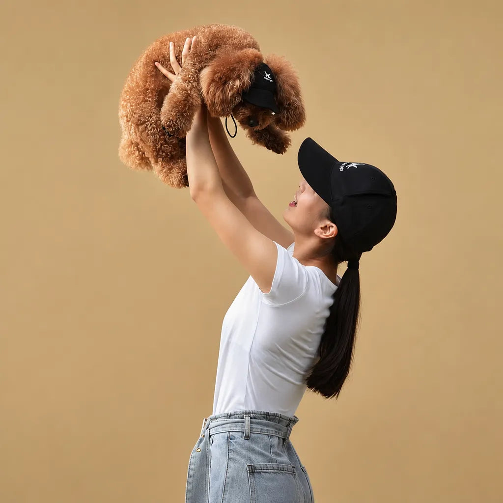 Casquette chien baseball - Visière UV & Trous pour oreilles