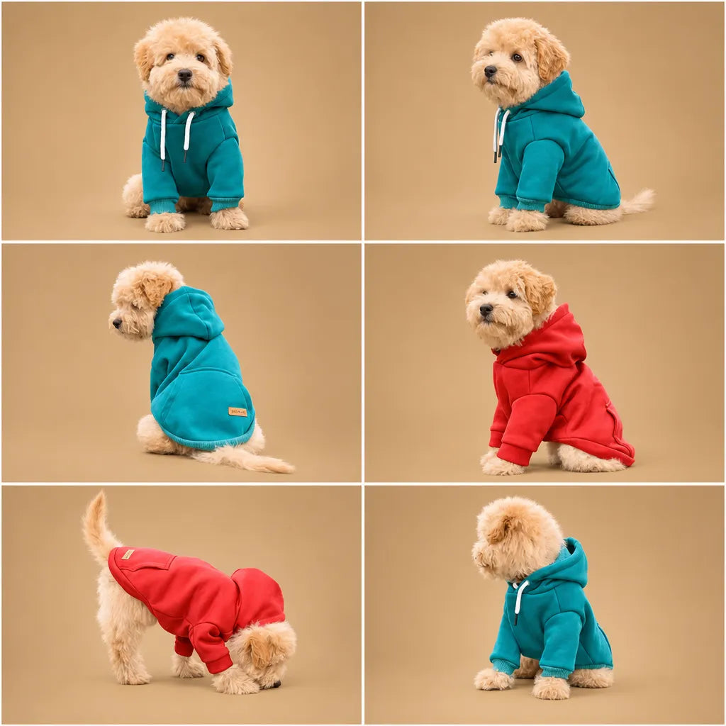Pull pour petit chien à capuche - Chaud, doux et stylé