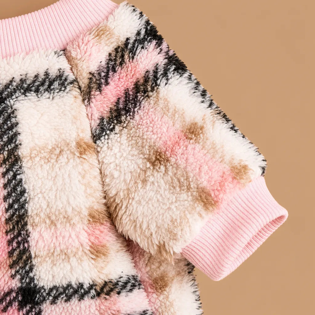 Pull chien hiver ethnique en peluche - XS à XXL