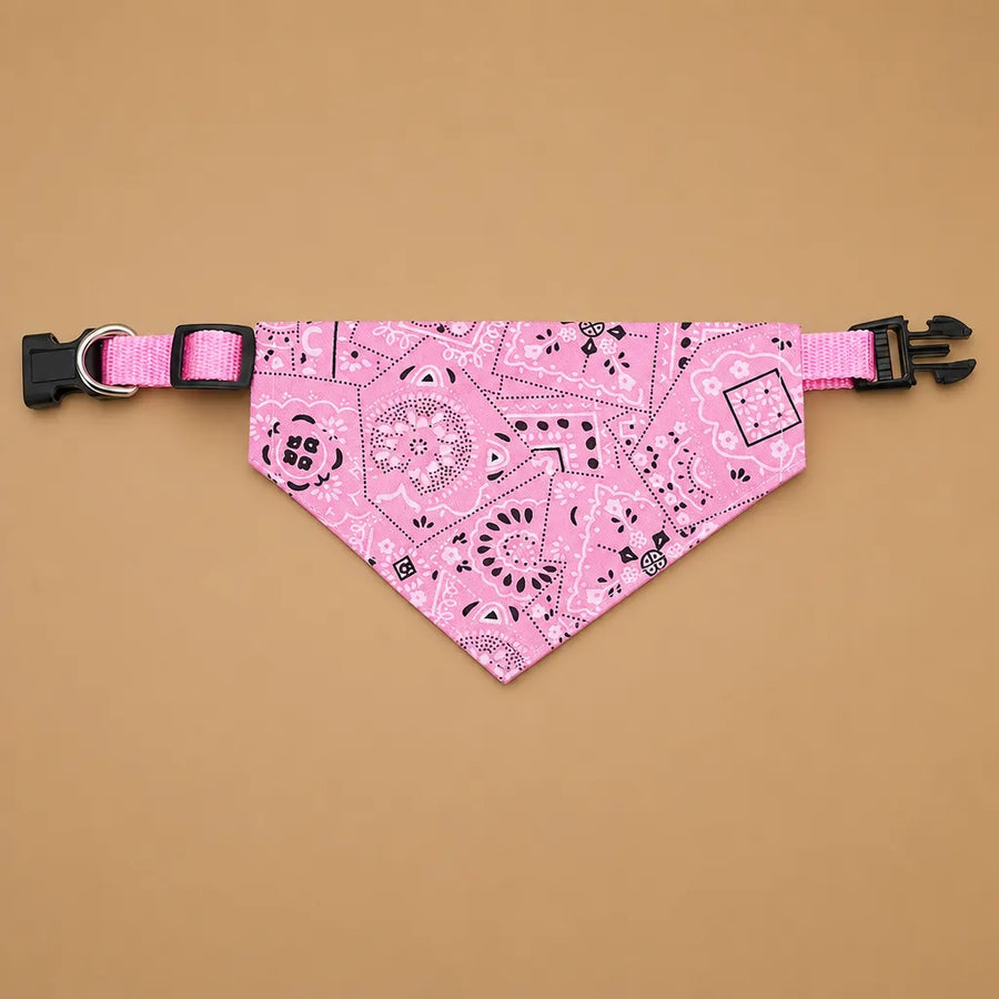 Collier bandana chien paisley réglable - S M L