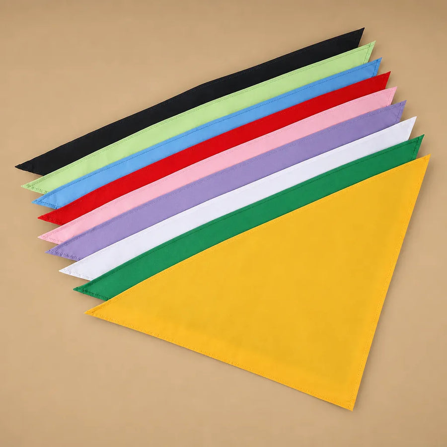 Bandana pour chien en coton - 10 coloris / S et L