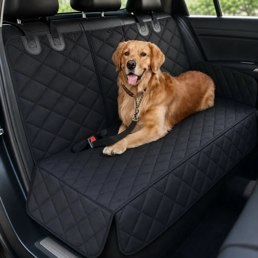 Housse voiture pour chien - Protection banquette matelassée