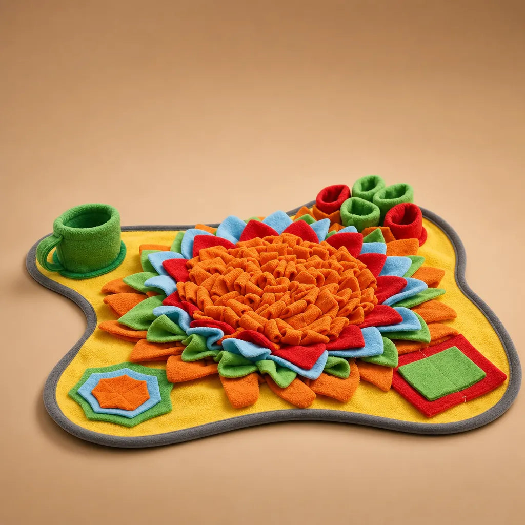 Tapis de fouille pour chien en fleece - Stimulation olfactive