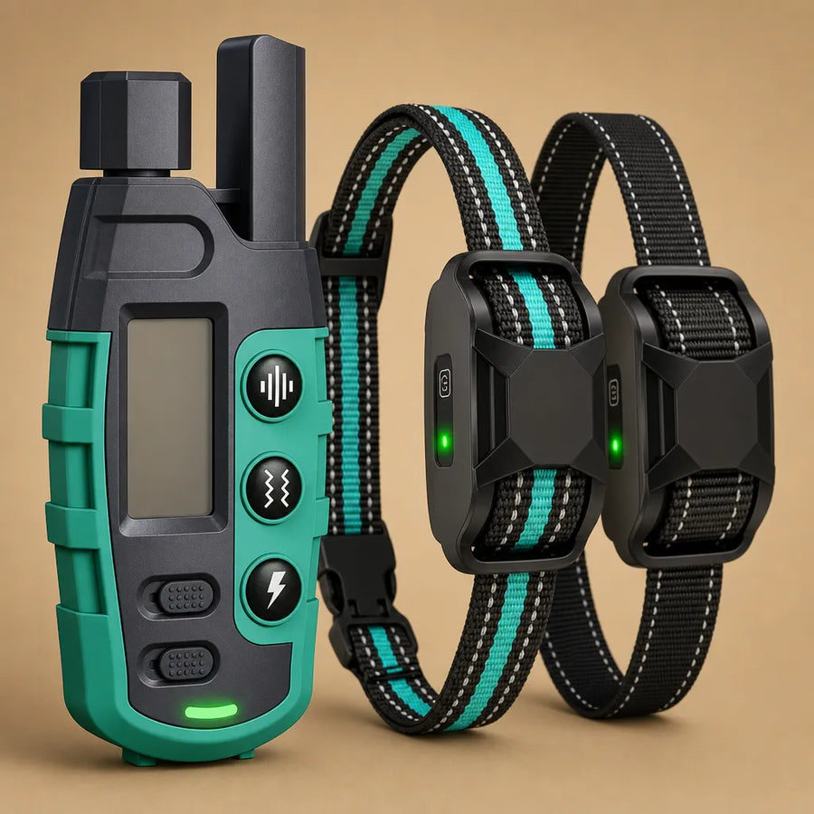 Collier dressage électrique chien - Télécommande 1100m IP67