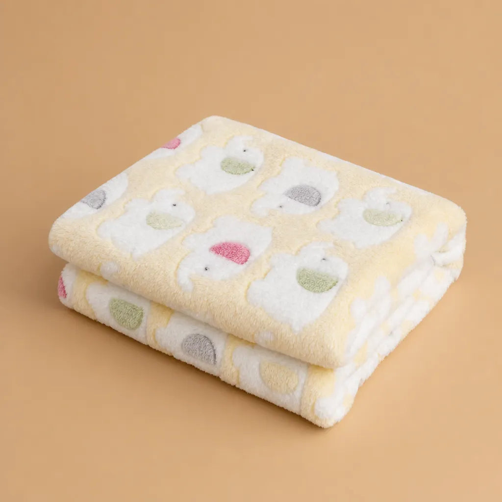 Couverture chien polaire motif éléphant - Douceur & Confort