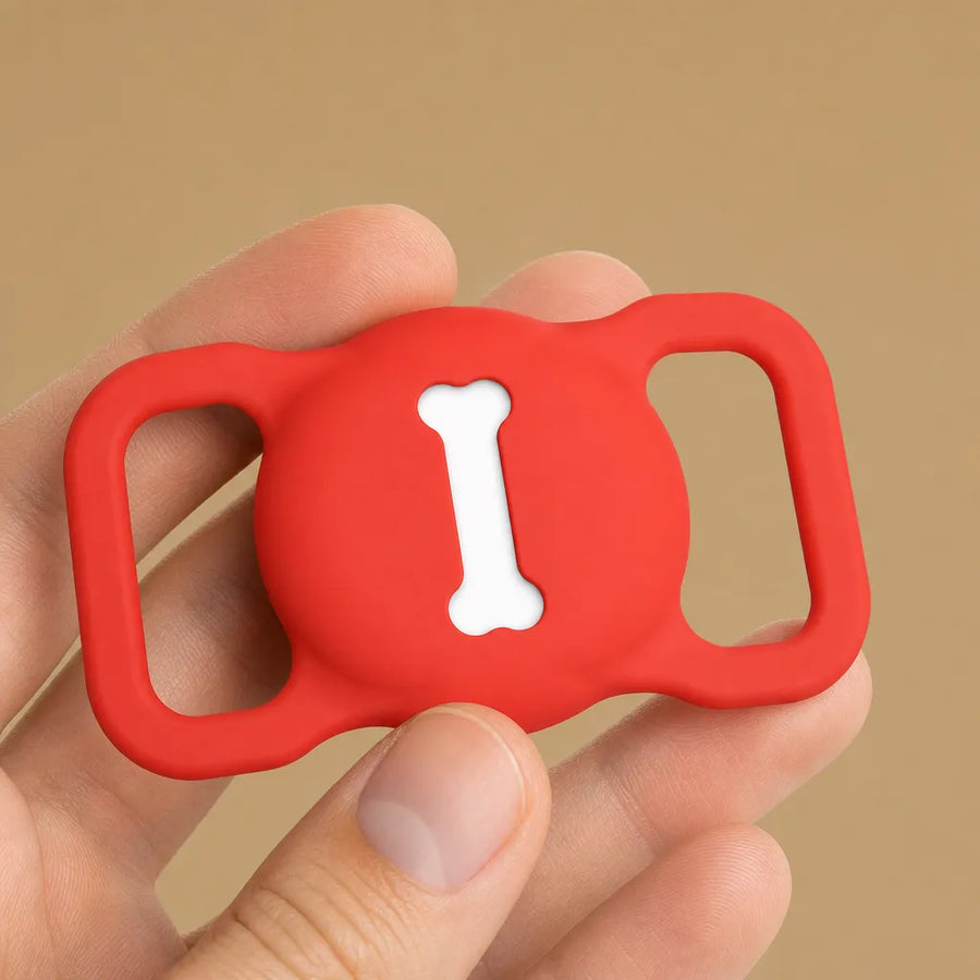 Collier AirTag pour chien - Housse silicone pour tracker