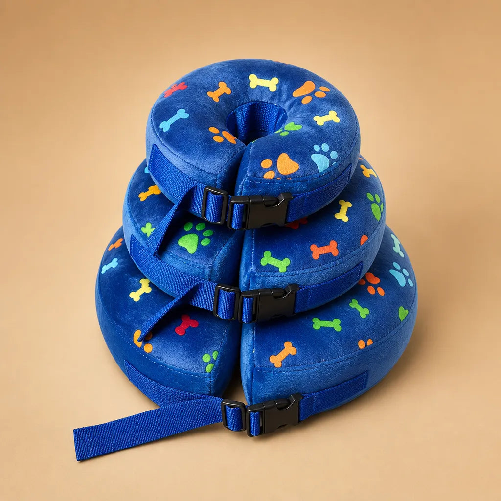 Collerette donut chien gonflable - Alternative douce au cône