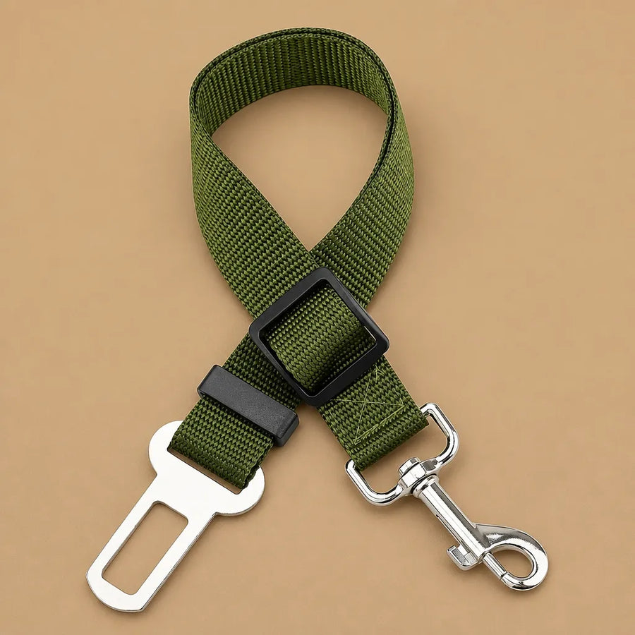 Ceinture chien voiture - Nylon réglable toutes tailles