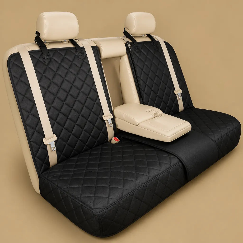 Housse voiture pour chien - Protection banquette matelassée