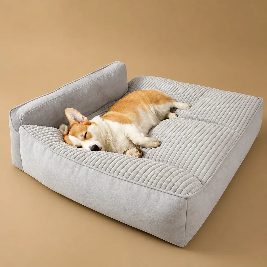 Pouf pour chien canapé luxe - Velours doux housse lavable