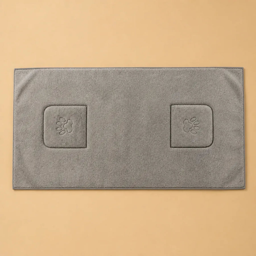 Serviette microfibre pour chien - 50x100 cm poches mains