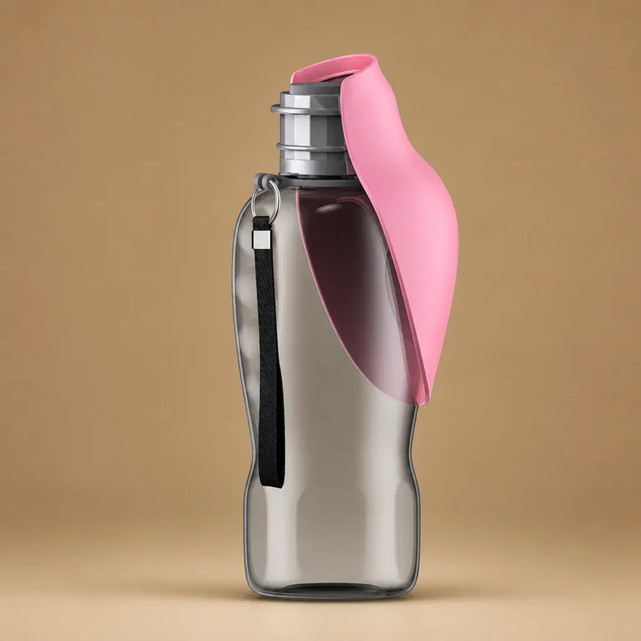 Gourde chien portable 800 ml avec bol intégré - 3 coloris