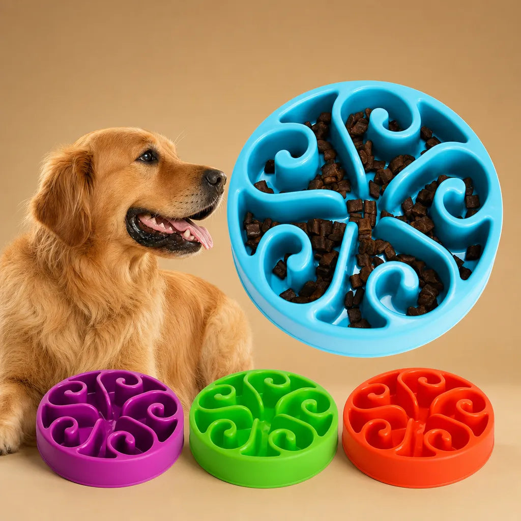 Gamelle alimentation lente chien - Bol anti-glouton ABS