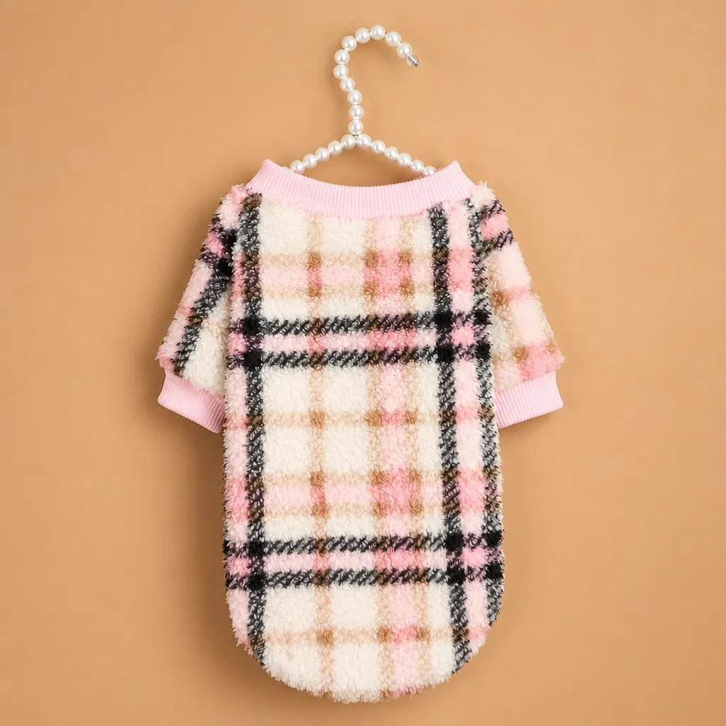 Pull chien hiver ethnique en peluche - XS à XXL