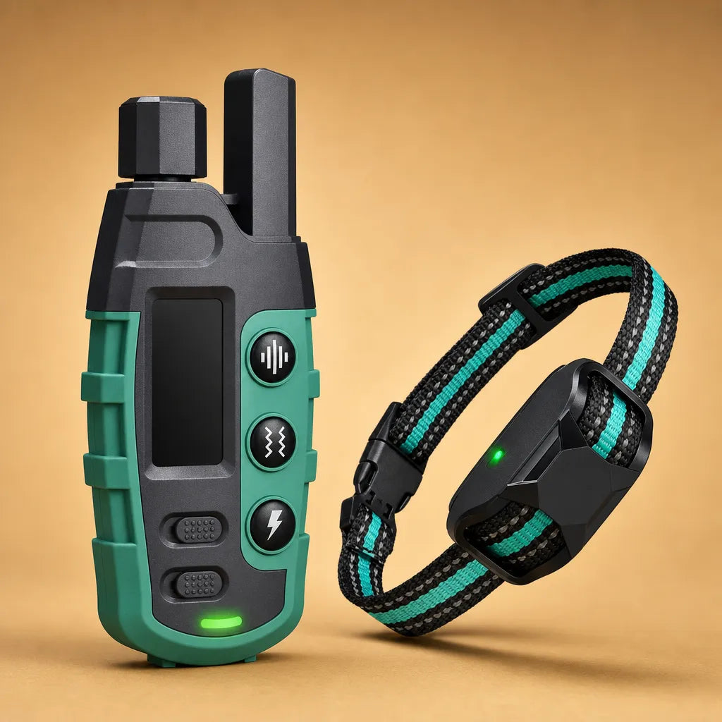 Collier dressage électrique chien - Télécommande 1100m IP67