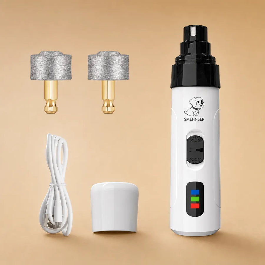 Lime ongle chien électrique - Silencieuse, USB, tête diamant