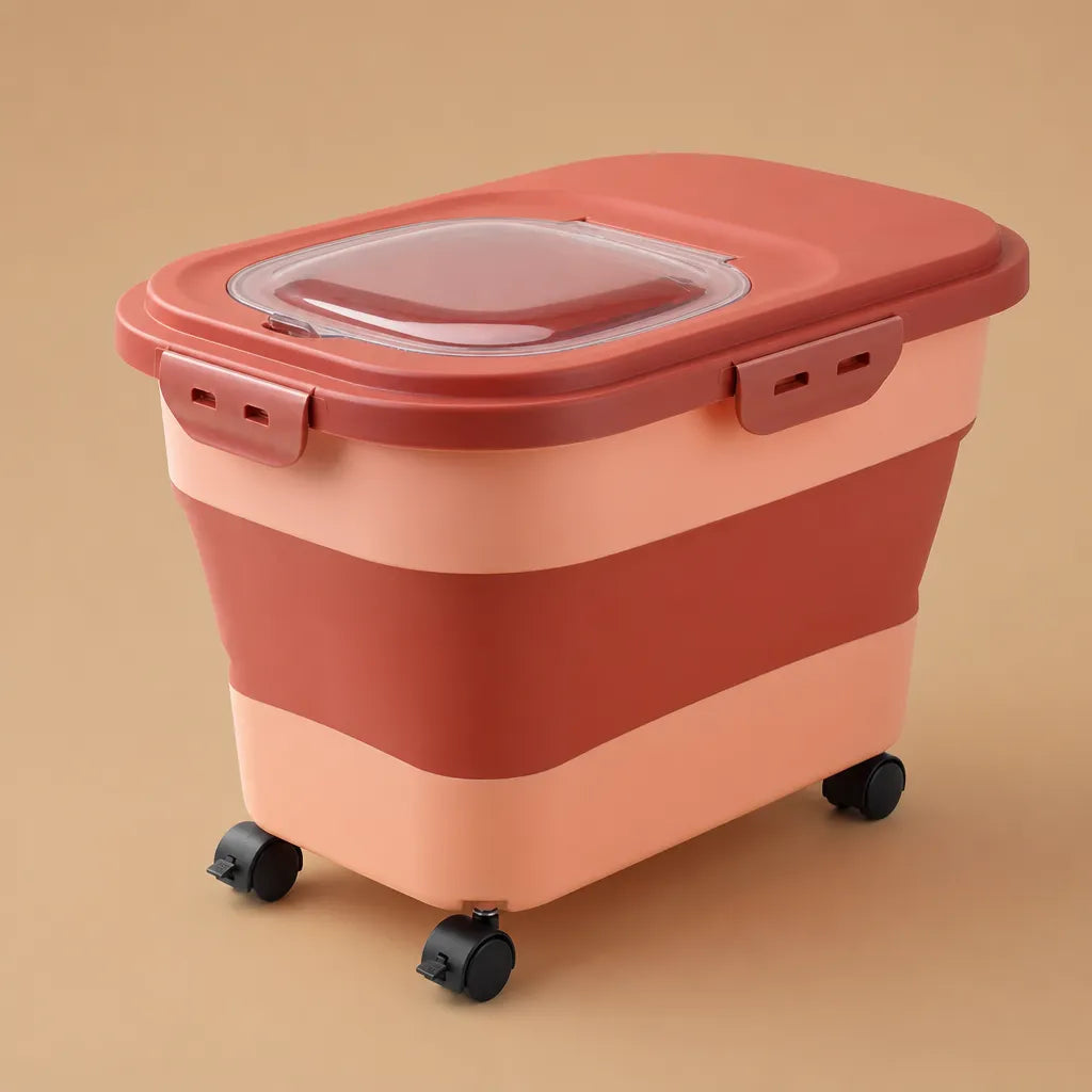 Caisse croquette chien pliable hermétique - 6 kg et 15 kg