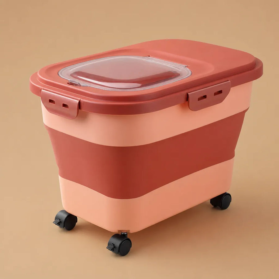 Caisse croquette chien pliable hermétique - 6 kg et 15 kg