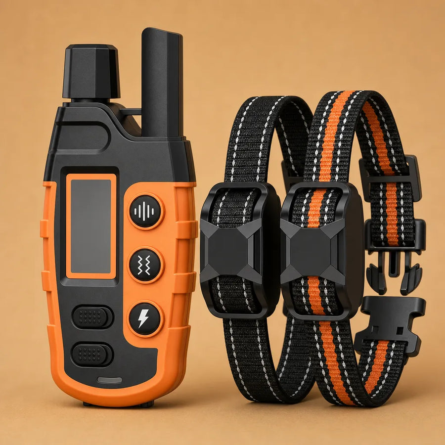 Collier dressage électrique chien - Télécommande 1100m IP67