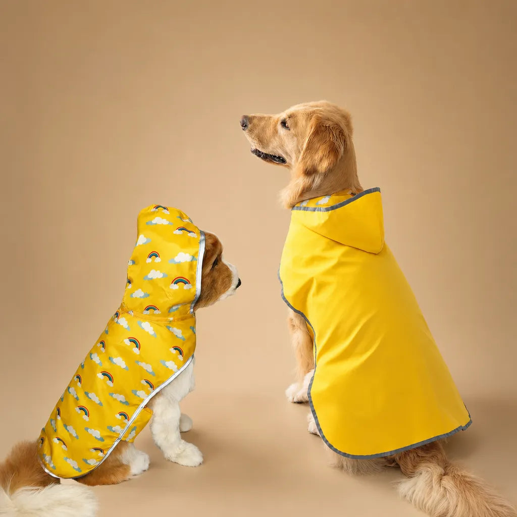Coupe vent chien imperméable réversible - 9 tailles, capuche