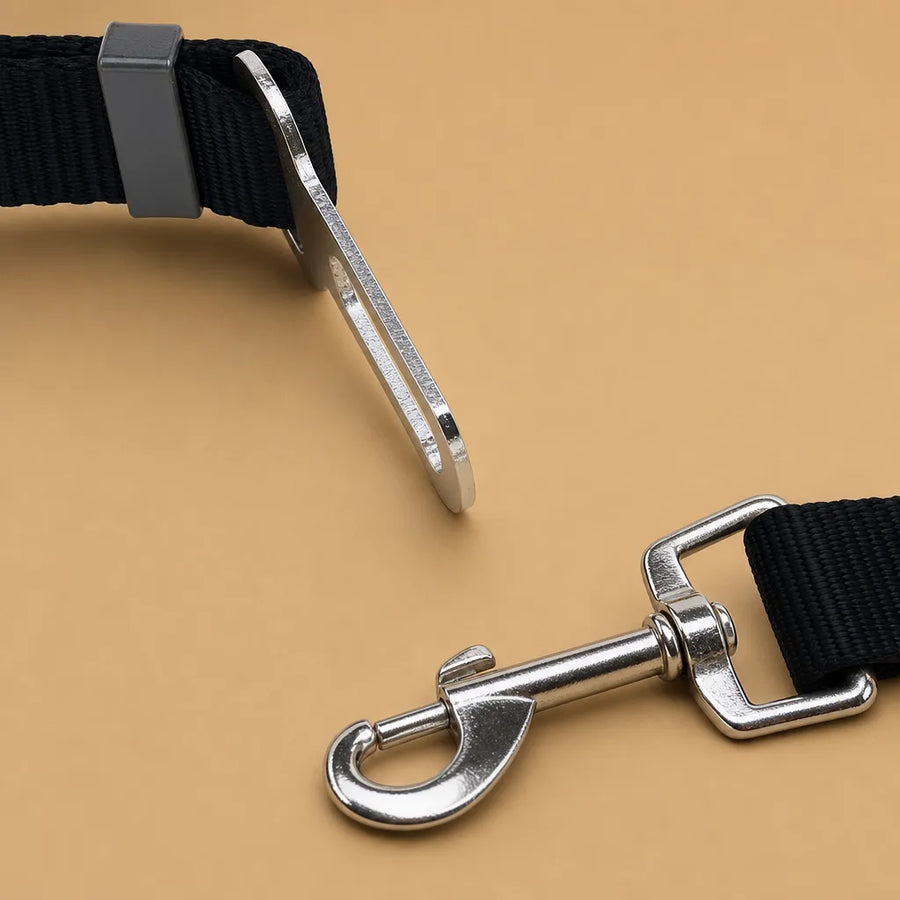 Ceinture chien voiture - Nylon réglable toutes tailles