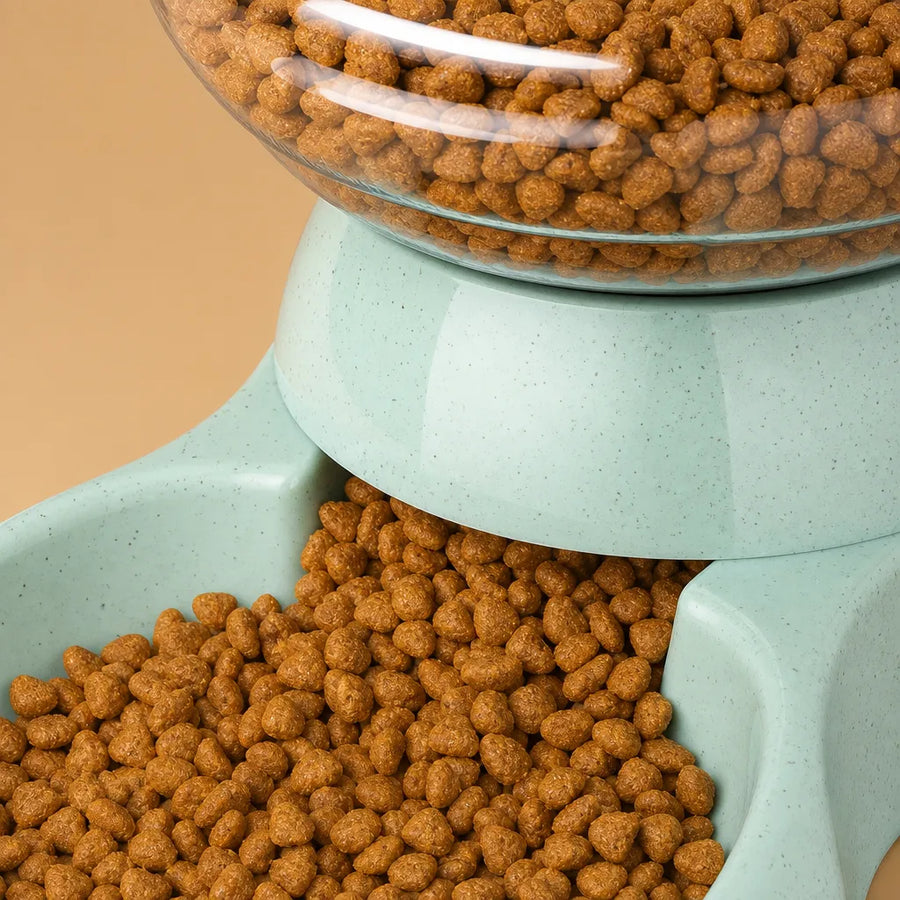 Distributeur croquette et eau chien automatique - 3,8 L