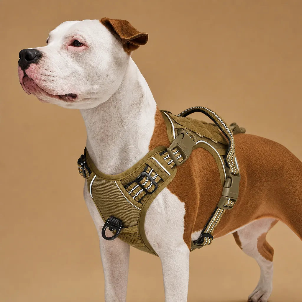 Harnais tactique pour chien - Gilet MOLLE militaire réfléchissant