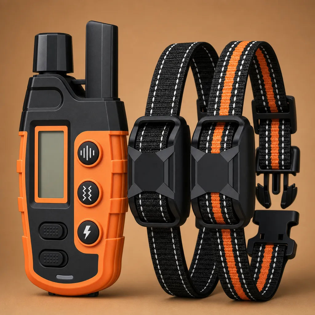 Collier dressage électrique chien - Télécommande 1100m IP67