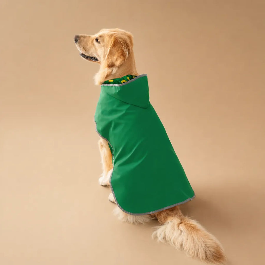 Coupe vent chien imperméable réversible - 9 tailles, capuche