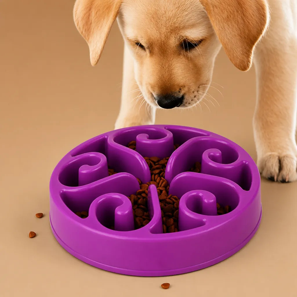Gamelle alimentation lente chien - Bol anti-glouton ABS