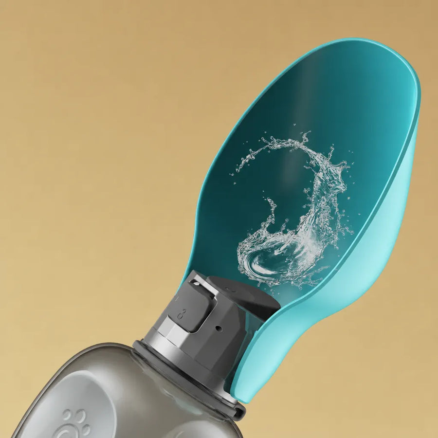 Gourde chien portable 800 ml avec bol intégré - 3 coloris