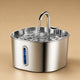 Fontaine chien inox silencieuse filtrée - 2,2 L USB