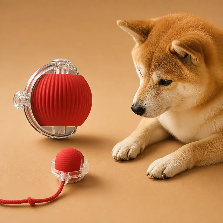 Balle interactive chien électrique - LED corde 3 modes USB-C