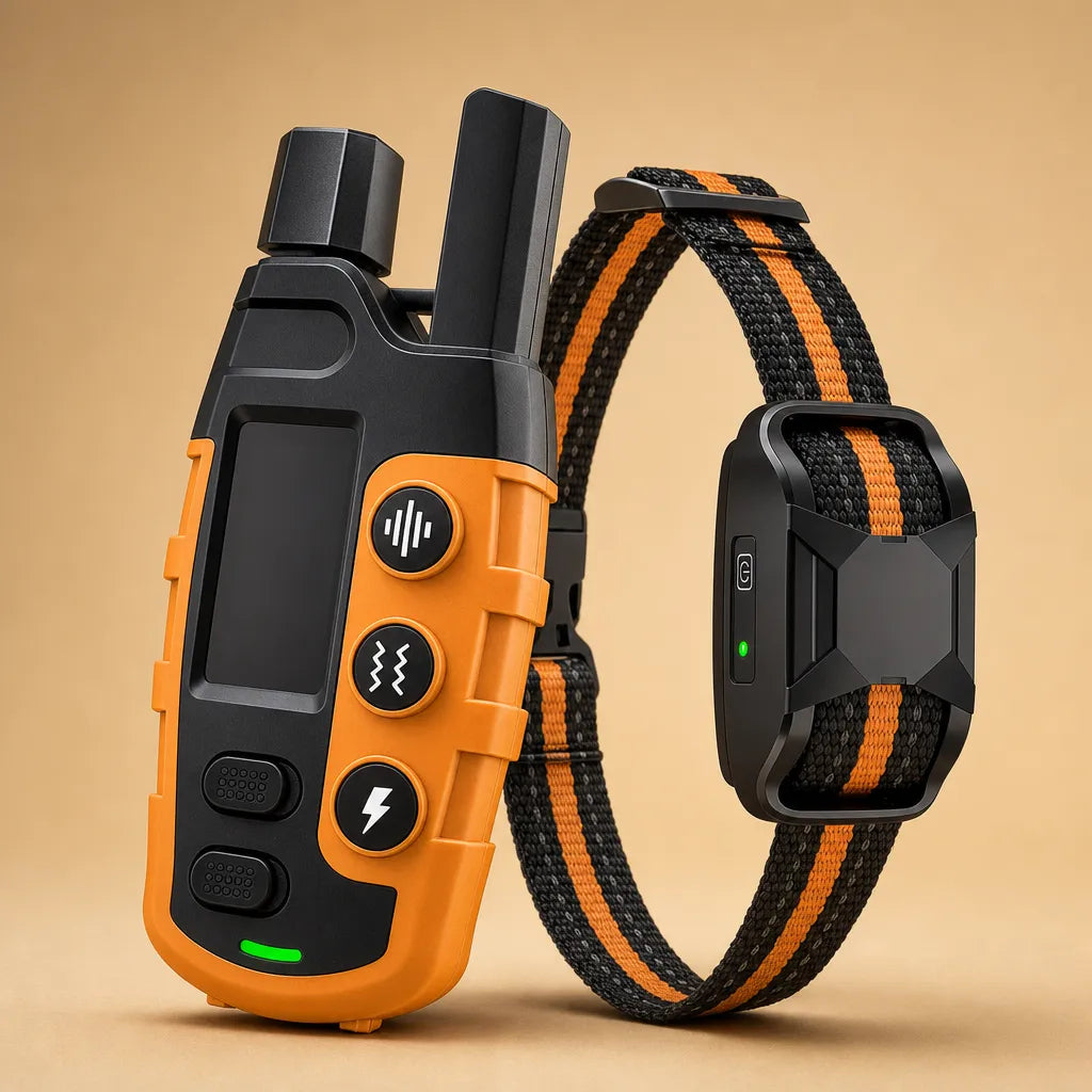 Collier dressage électrique chien - Télécommande 1100m IP67