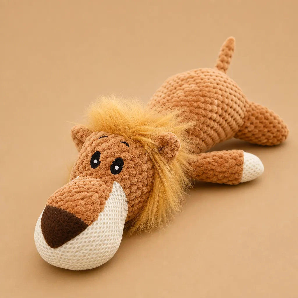 Doudou pour chien sonore - Peluche douce résistante petit chien