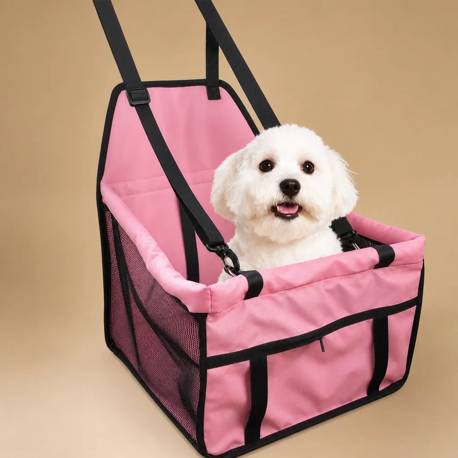 Panier chien voiture pliable - Siège auto sécurisé