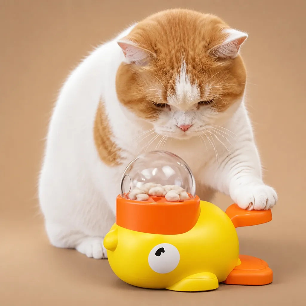 Jouet chien distributeur de croquette - Canard interactif ABS