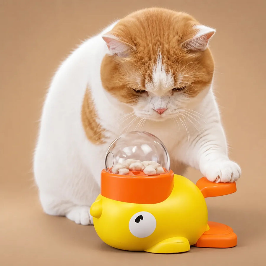 Jouet chien distributeur de croquette - Canard interactif ABS