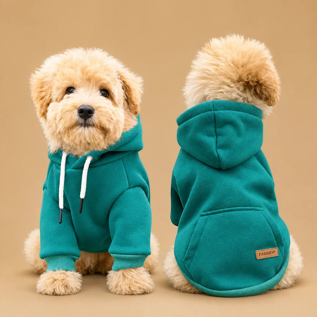 Pull pour petit chien à capuche - Chaud, doux et stylé