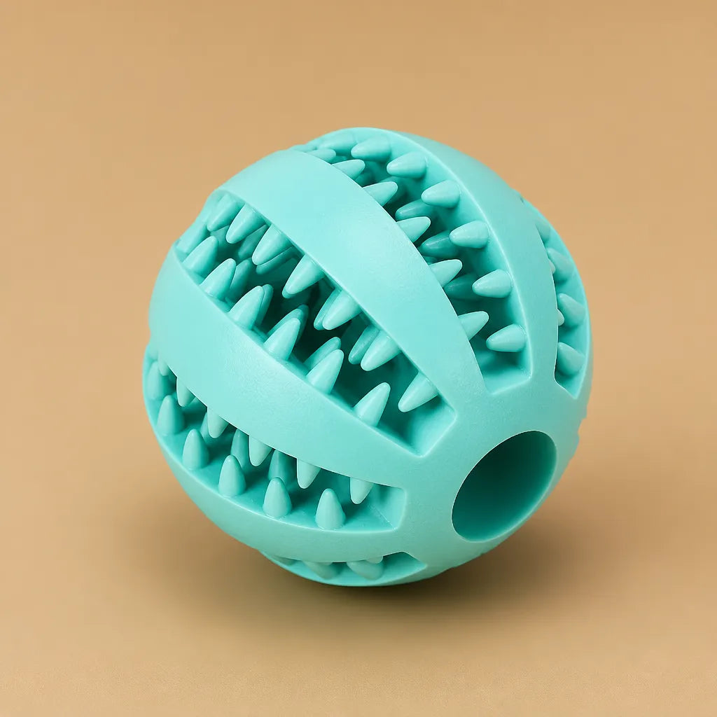 Balle kong chien caoutchouc - Picots distributeur friandises 5 cm