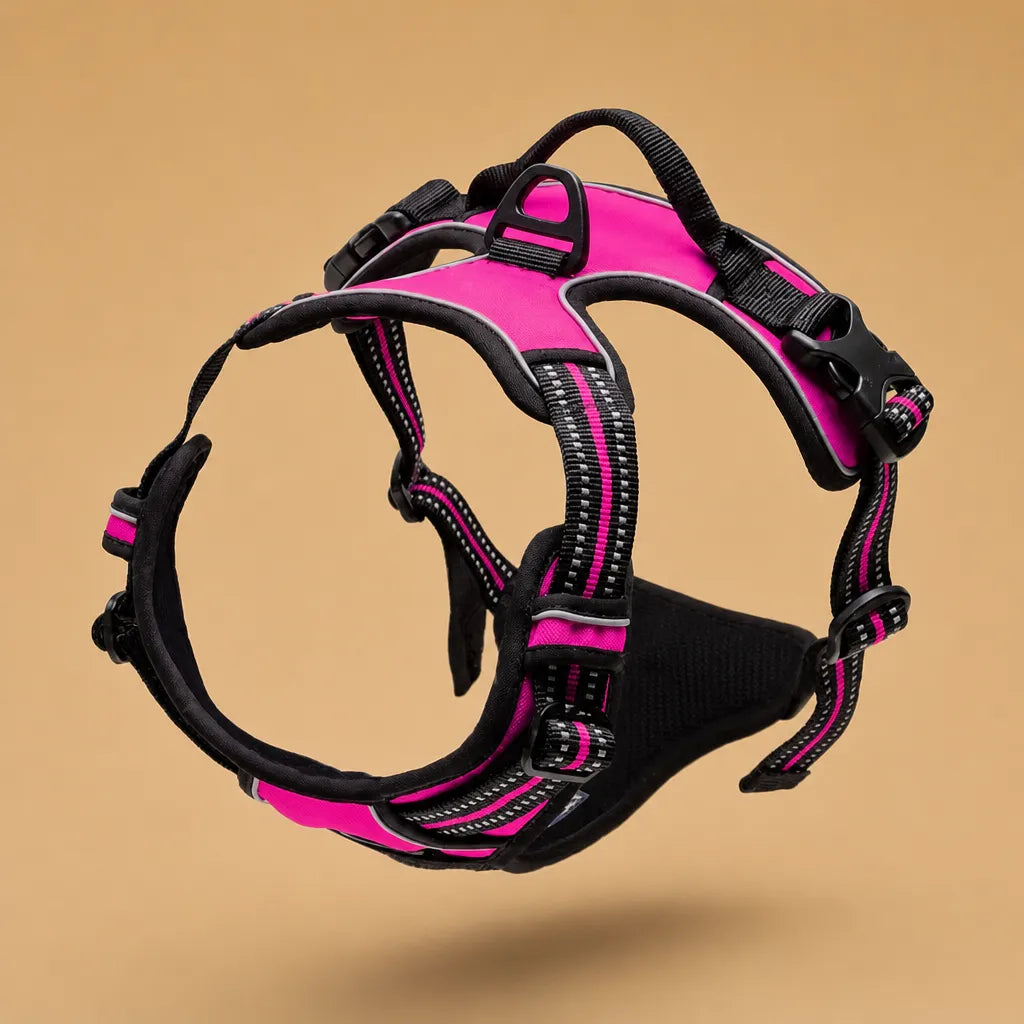 Harnais Chien Anti Traction Clip Frontal - Réfléchissant