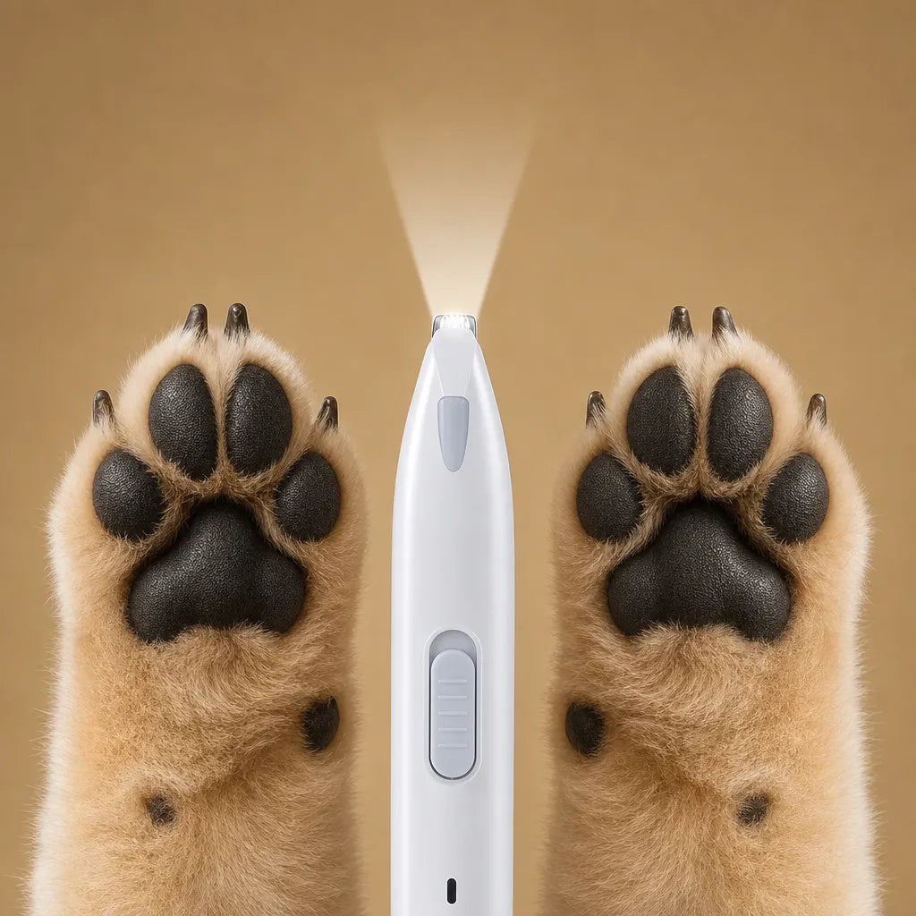 Tondeuse pattes chien électrique - Céramique, LED, USB Type-C