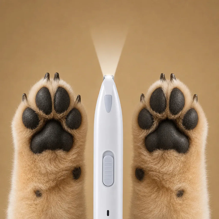 Tondeuse pattes chien électrique - Céramique, LED, USB Type-C
