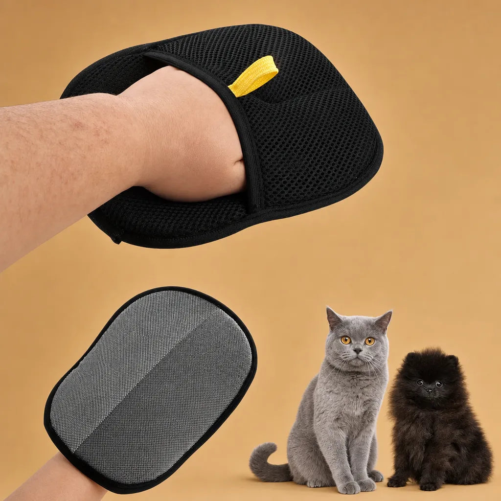 Gant anti-poils électrostatique - Réutilisable, chien et chat